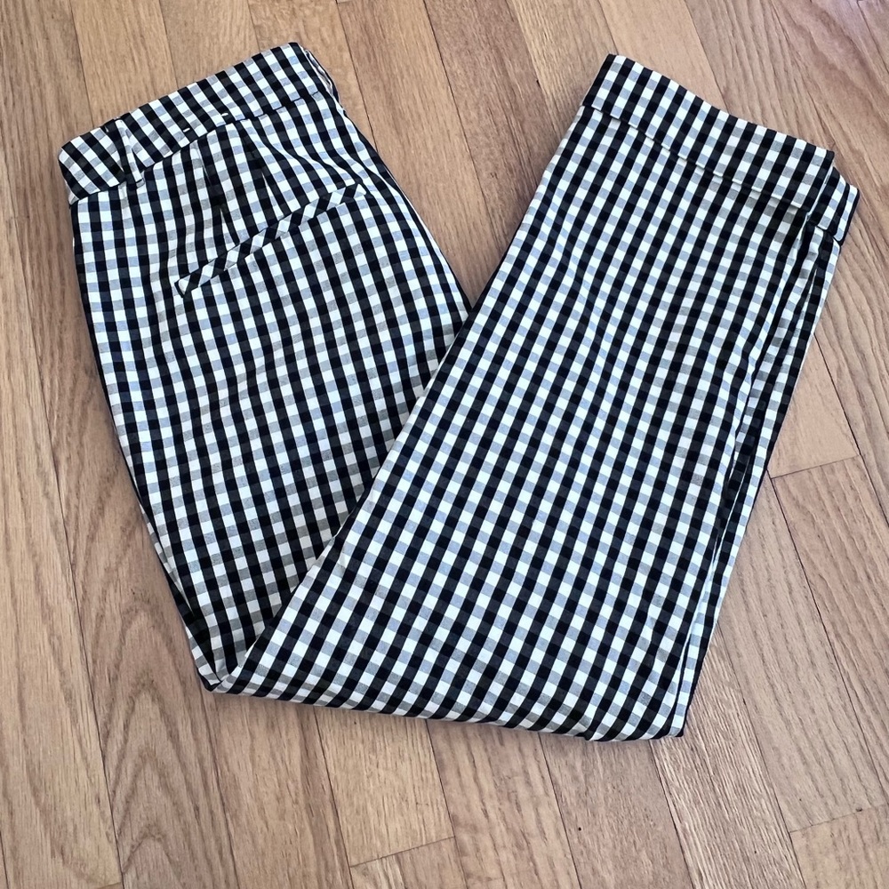 Ladies Juniors Size 00 "The Slim Crop" Gingham Pants GUC ❤️